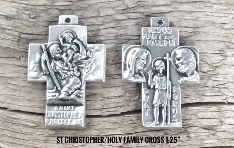 Patron Saint of Travel Travel Gift Gift For Him St Christopher Keychain Bon Voyage Graduation Gift New Car Gift For Her College Gift