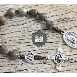 Job’s tears seed beads Single decade Rosary, Catholic One decade Rosary