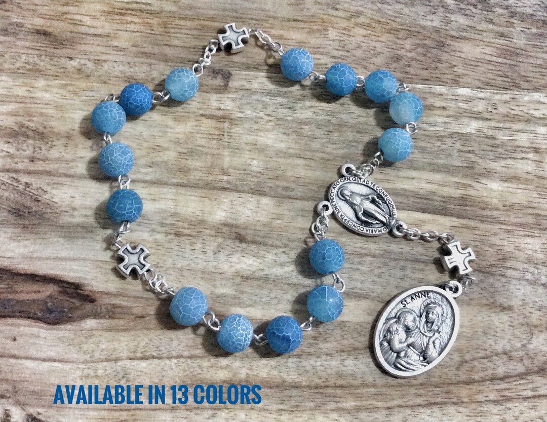 St. Anne Chaplet, Rosary Chaplet, Saint Anne, Grandmother Gift