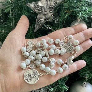 St Michael Chaplet, Crown of St Michael, St Michael rosary, Patron of Military, Prayer Beads, Catholic Chaplet, Rosary beads, St Michael