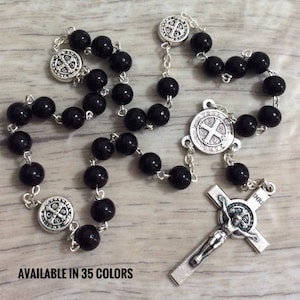 St Benedict chaplet, Catholic Chaplet, Handmade Rosary,Pastor Gift, St Benedict rosary