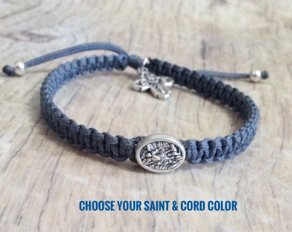 Amazon.com: LiFashion LF Saint Michael Bracelet for Men,Stainless Steel  Braid Leather 2 Layers St Michael Bracelet Catholic St.Michael The Archangel  Jewelry for Husband,Dad,Son,Brother,Boyfriend: Clothing, Shoes & Jewelry