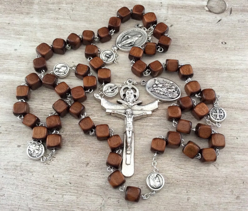 Rosary beads Catholic rosary for men Wooden rosary beads | Etsy