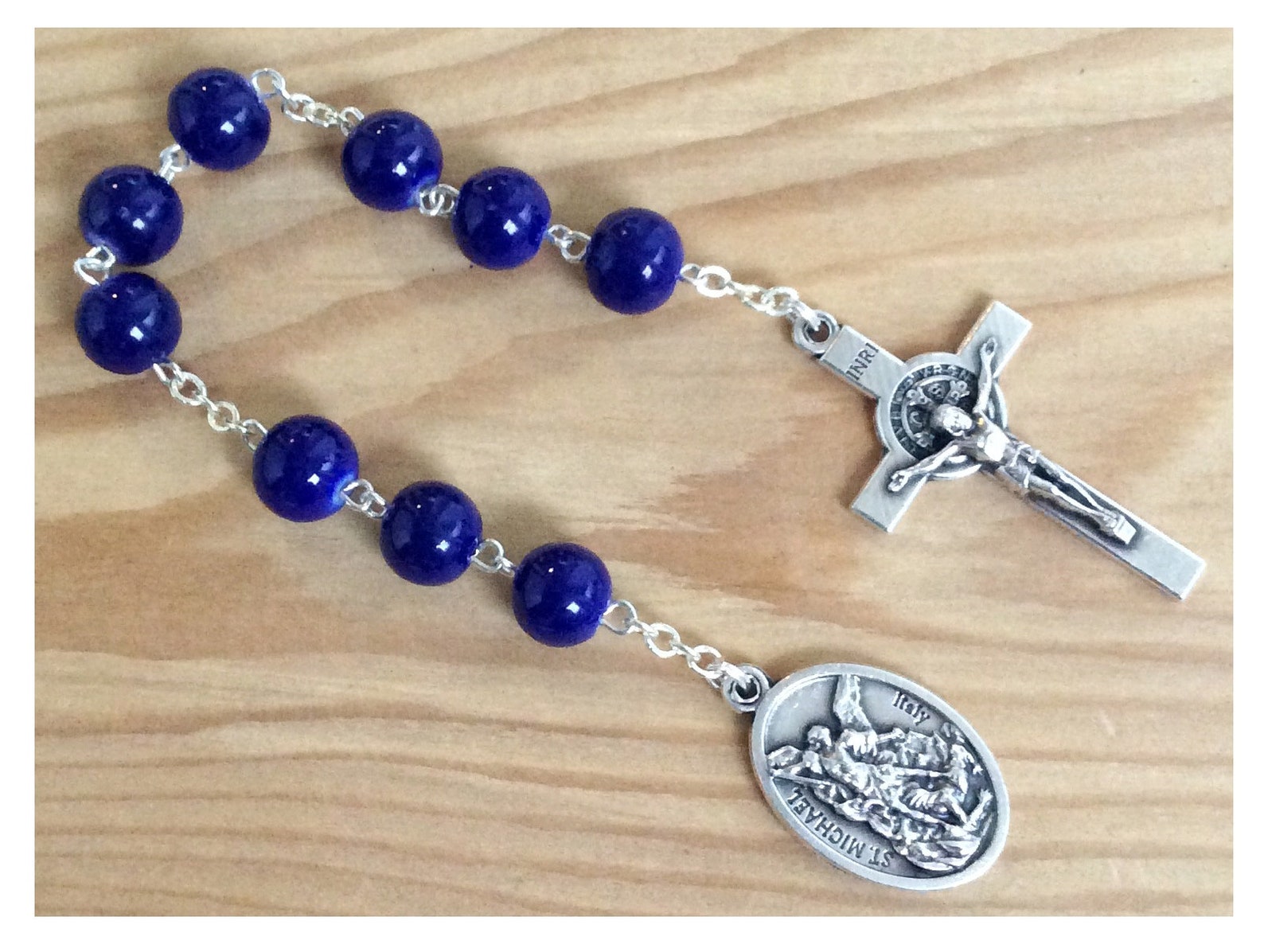 St Michael chaplet Catholic chaplet of St Michael Archangel Etsy