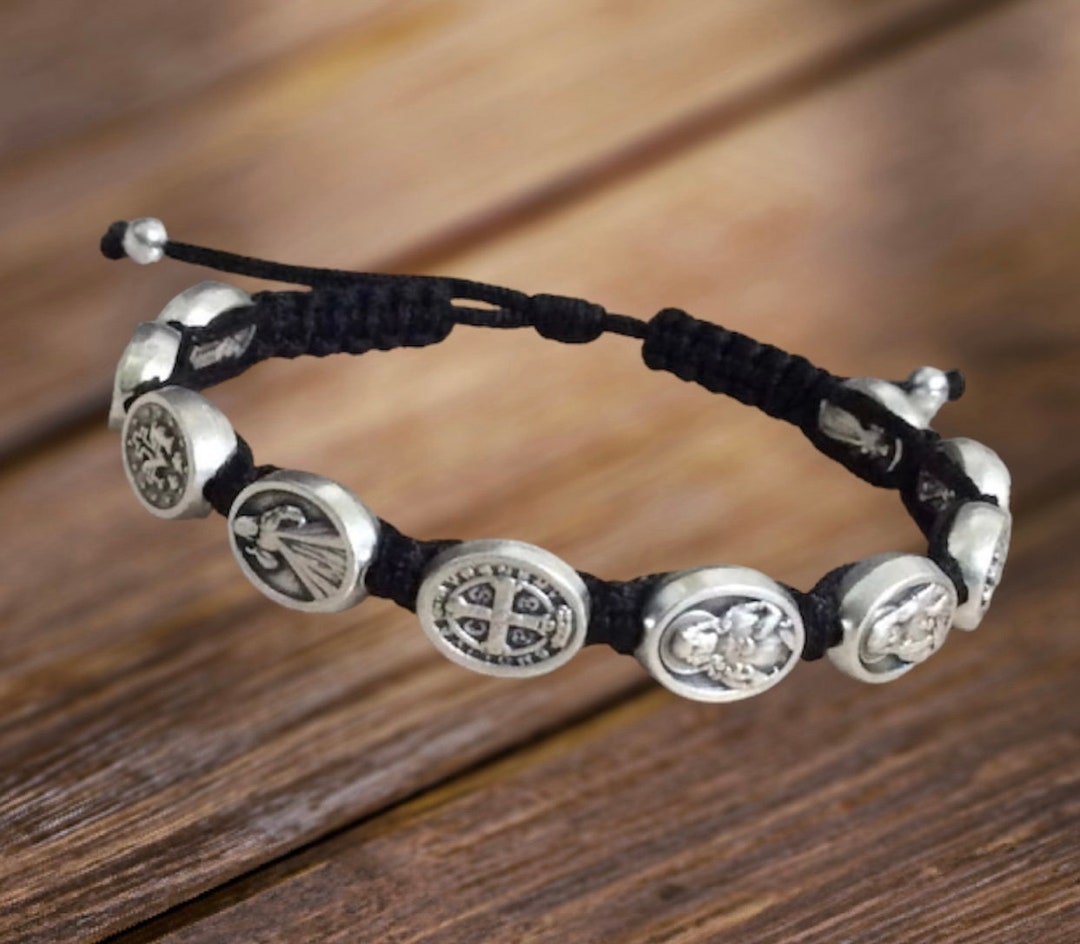 Catholic Saints Bracelet, Blessing Bracelet, Protection Bracelet, Catholic Gift, Christian