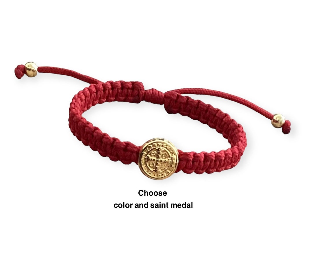 Baby Protection Bracelet St Benedict Red Bracelet Guardian Etsy