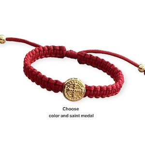 Baby Protection Bracelet, St Benedict Red Bracelet, Guardian angel bracelet, Baby bracelet, Red string bracelet, Catholic school