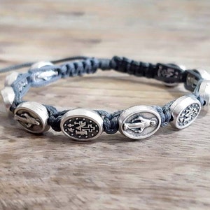 Miraculous medal bracelet, Catholic jewelry, Confirmation Girl, Christine Labour, Protective jewelry, Blessing gifts, Catholic wristband