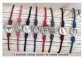 Minimalist Bracelets with Catholic Saint Medals, custom made with medal & cord of your choice, St Michael, St Gerard, St Joseph, Padre pio product logo