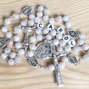 Personalized Rosary, Custom Rosary, First Communion rosary, Rosary Beads, Baptism Rosary, Prayer beads, Catholic Rosary