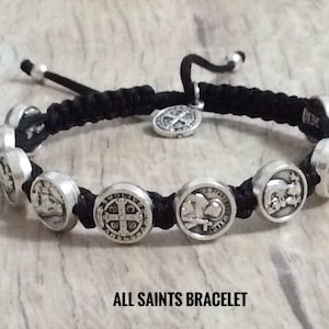 Saint Catholic Bracelet. All Saints bracelet. Catholic Jewelry. Religious Medal. Christian bracelet. Saint Bracelet. Catholic Bracelet.