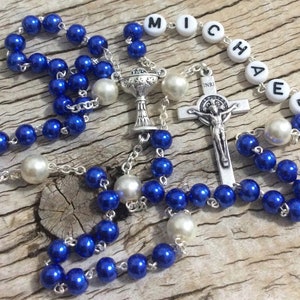 Personalized Rosary for a boy or girl, Confirmation Catholic Gift, Christening, First Communion, Confirmation Keepsake