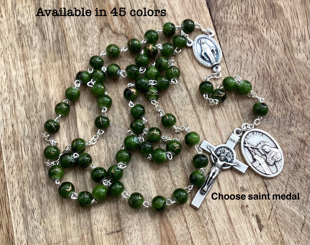St Rita Rosary, Catholic Rosary, Rosary Beads, St Michael, St Jude, St ...
