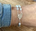 Custom Catholic One Decade Rosary Bracelet, Catholic Rosary Bracelet, Handmade rosary , Girls Confirmation Gift, Miraculous medal product logo