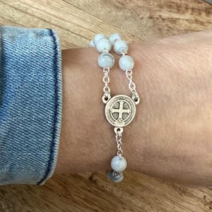 Custom Catholic One Decade Rosary Bracelet, Catholic Rosary Bracelet, Handmade rosary , Girls Confirmation Gift, Miraculous medal