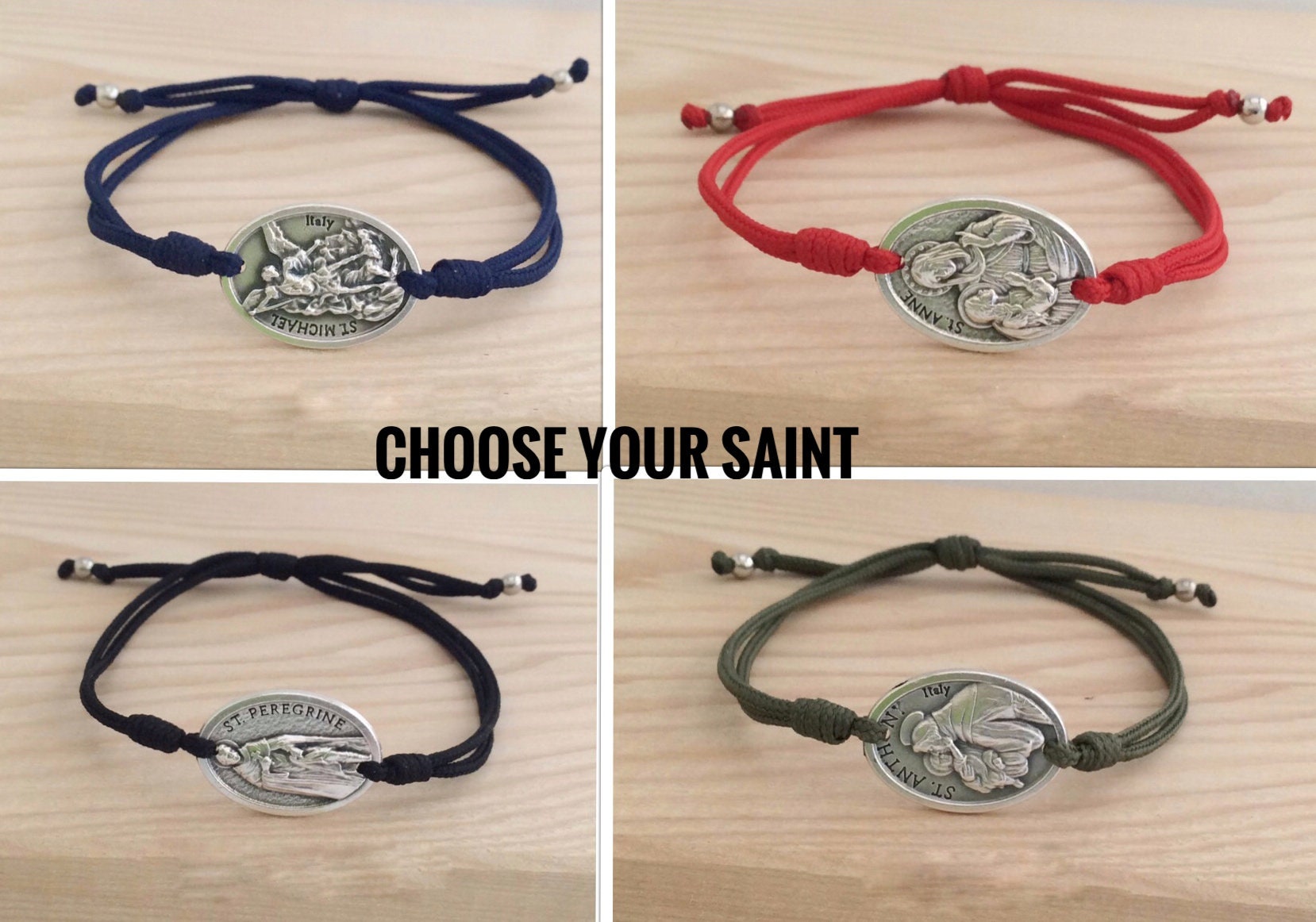 St Francis Bracelet St Francis of Assisi Medal Patron Saint of