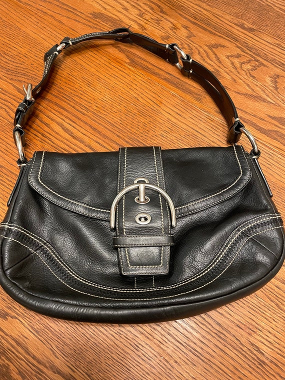 Coach, Bags, Vintage Coach Soho Buckle Flap Hobo Bagwallet