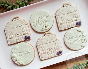 New home gift, Personalised New Home biscuits, housewarming gift, vegan gift