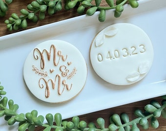 Mr & Mr / Mrs and Mrs Wedding gift, Wedding biscuits, wedding cookies, edible wedding gift, postal wedding gift, vegan wedding gift