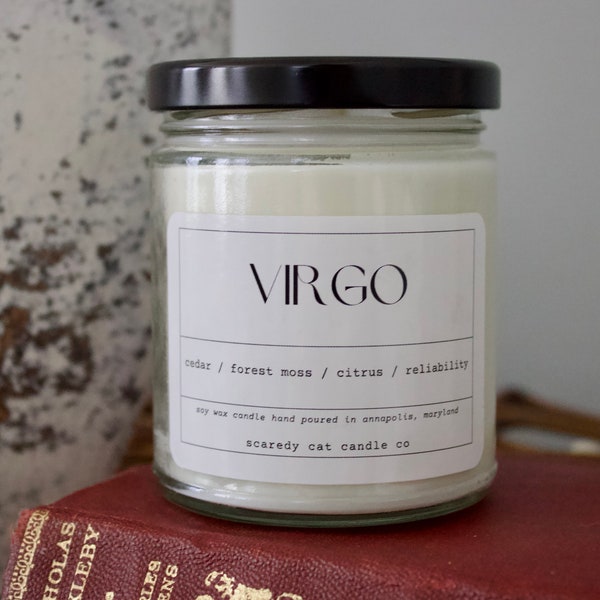 Virgo Candle Etsy