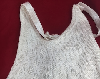 Cream Knit Baby Swimsuit