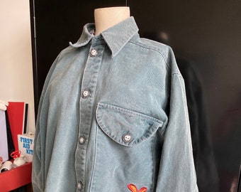 Ripe Brand Green Denim Jacket