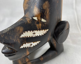 African Wood Face Etsy