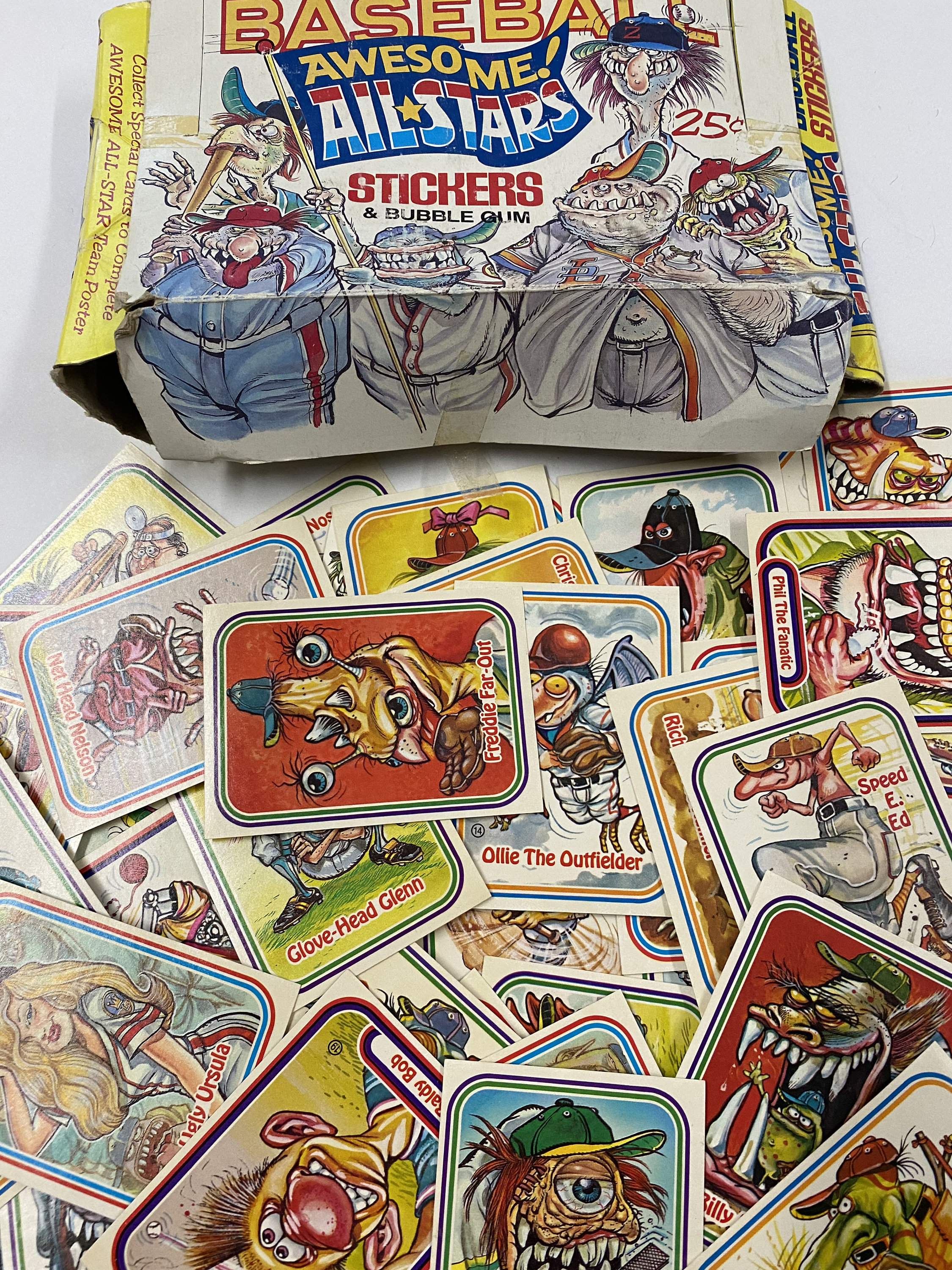 1988 Leaf Baseball Awesome Allstars Stickers Loose With Box - Etsy