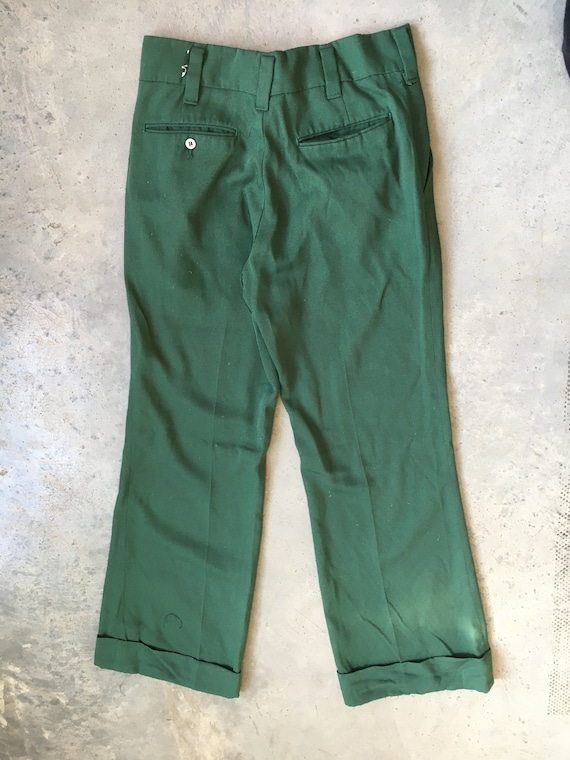 1950's Green Campus Cuffed Pants - image 5