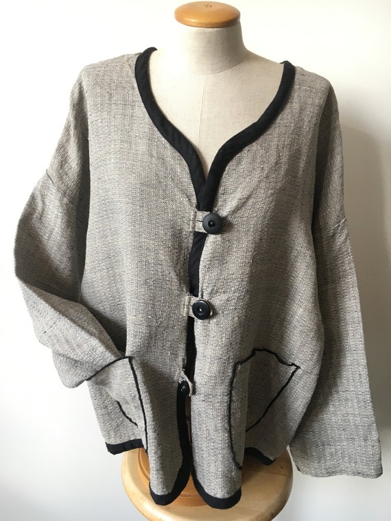 Oversized Linen Jacket XL