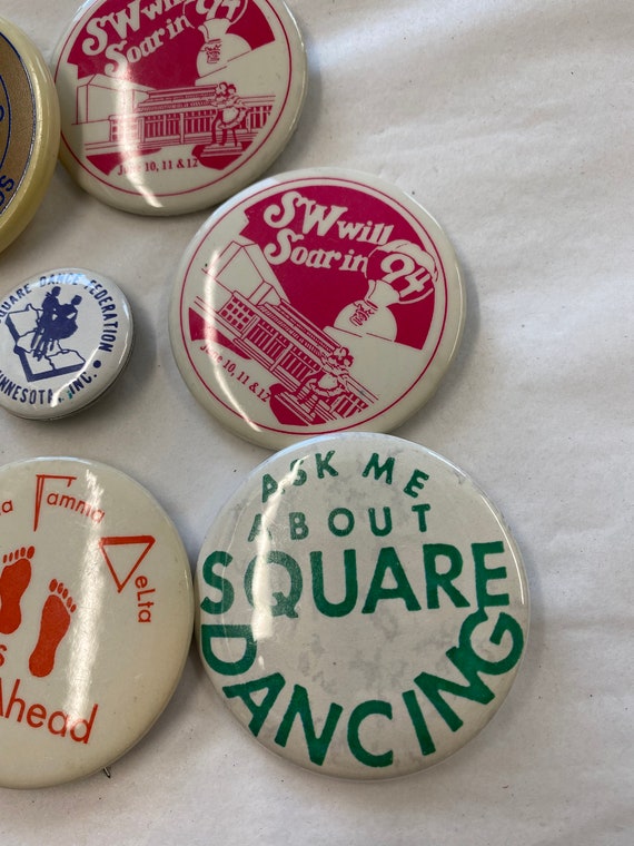 8 Square Dancing Pinback Buttons - image 2