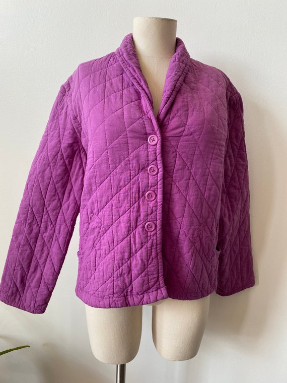 Jerry David Size Large Cotton Quilted Jacket - image 1