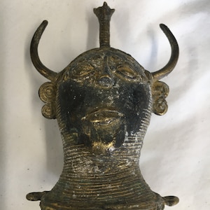 Tribal Dhokra  Brass Man From Bastar Lost Wax Folk Art