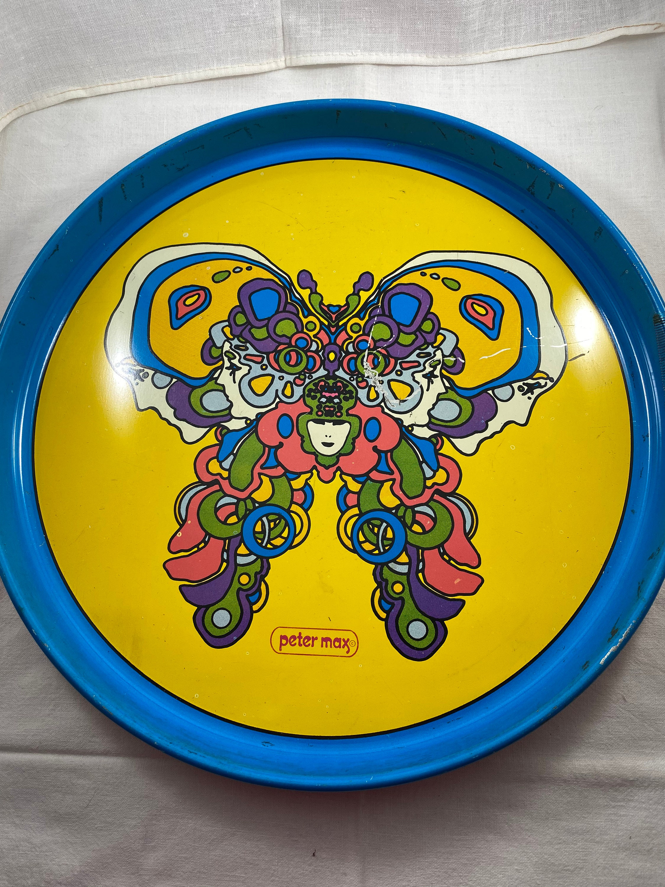 Vintage Tray Peter Max - Etsy