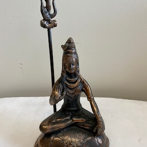 Metal Lord Shiva Hindu God Altar Statue