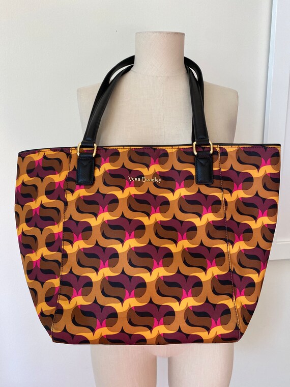 Vera Bradley Ella Modern Lights Large Nylon Travel Tote