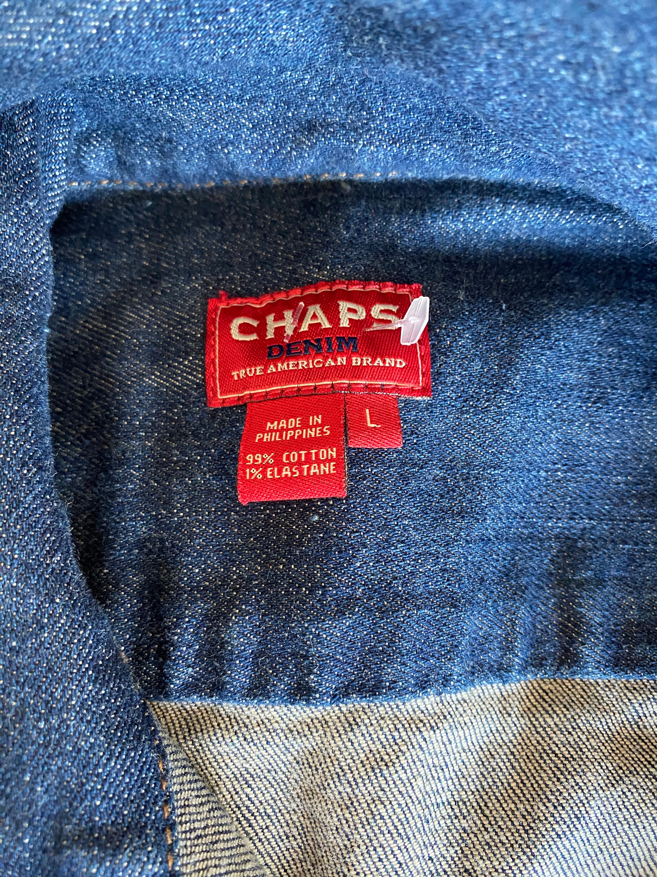 Chaps Ralph Lauren Jean Jacket Large - Etsy