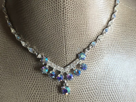 Bogoff Aurora Borealis Necklace And Earrings - image 4