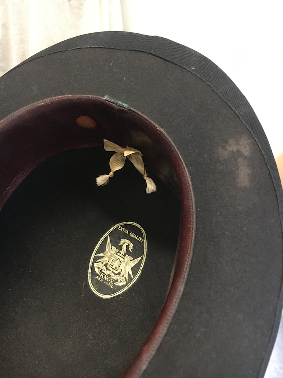 Vintage Knox New York Bowler Hat With Box Size 7 1/8 Gem
