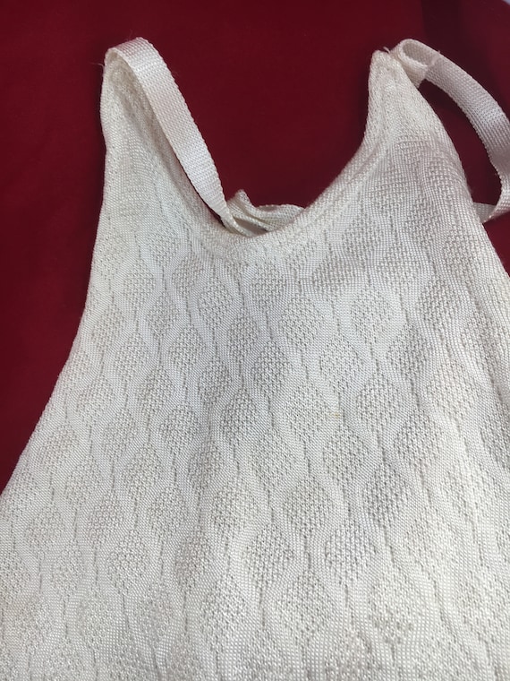 Cream Knit Baby Swimsuit