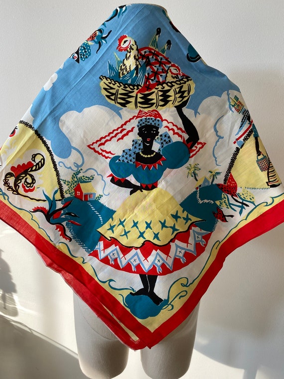 Rhoda Jackson Bahama's Tropical Cotton Scarf
