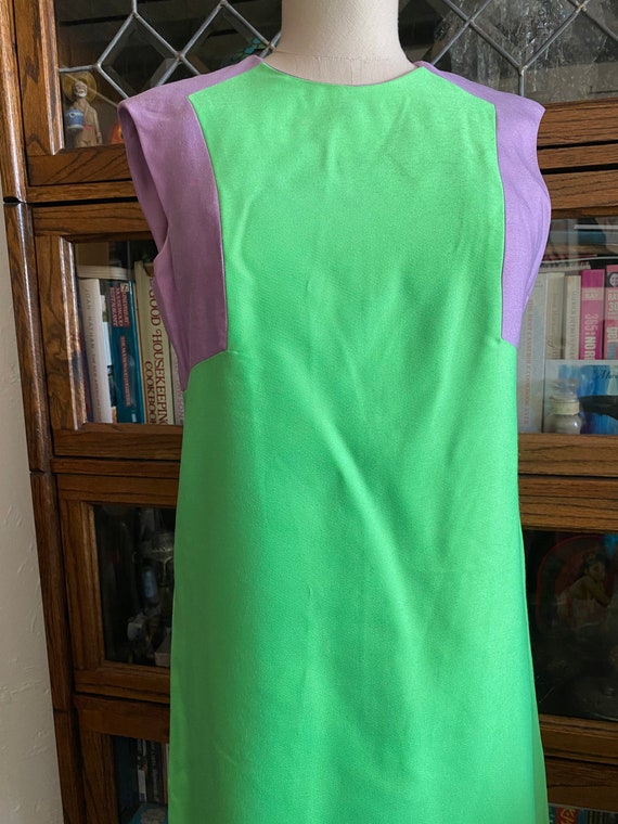 Custom Made Spring Lime Green and Purple Shift Dress With Matching Coat -  Etsy Canada