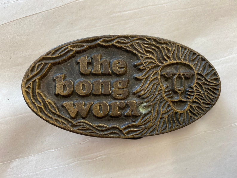 1970/'s The Bong Worx Belt Buckle