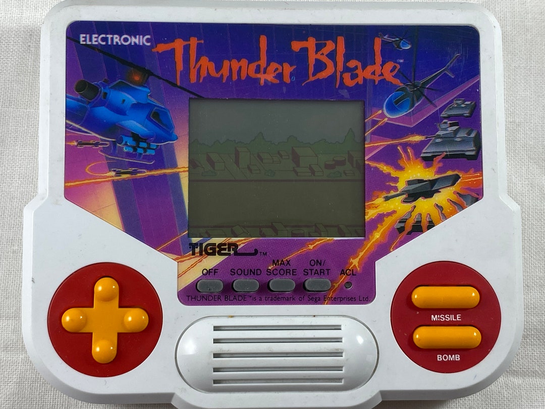 Thunder Blade Hand Held Battery Operated Game Tiger Etsy