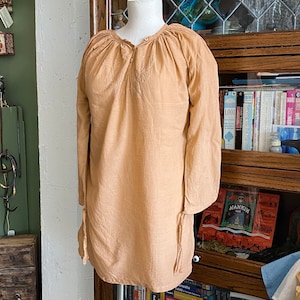 100 % Lightweight Cotton Rust Brown or Mauve Embroidery Blouse