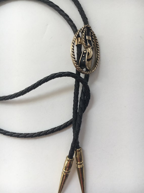 Horse Riding Stirrup Bolo Tie - image 4