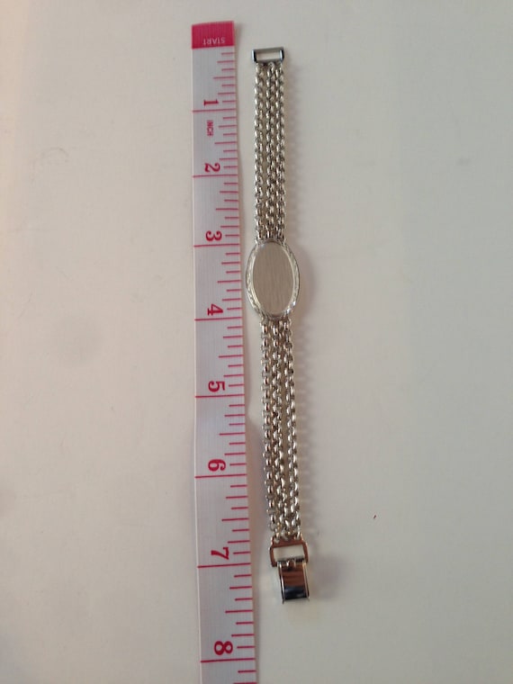 Speidel Silver Identification Bracelet Gem