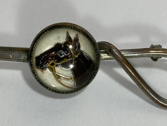 Vintage Horse Tie Clip or Fishhook Cufflinks, Rev… - image 8