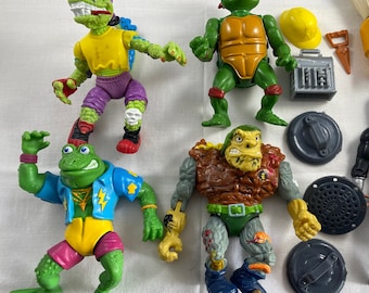 激レア ４体セット ミュータントタートルズ 陶器製　貯金箱 忍者タートルズ レア/デッドストック】ミュータントタートルズ 4種 コンプリート