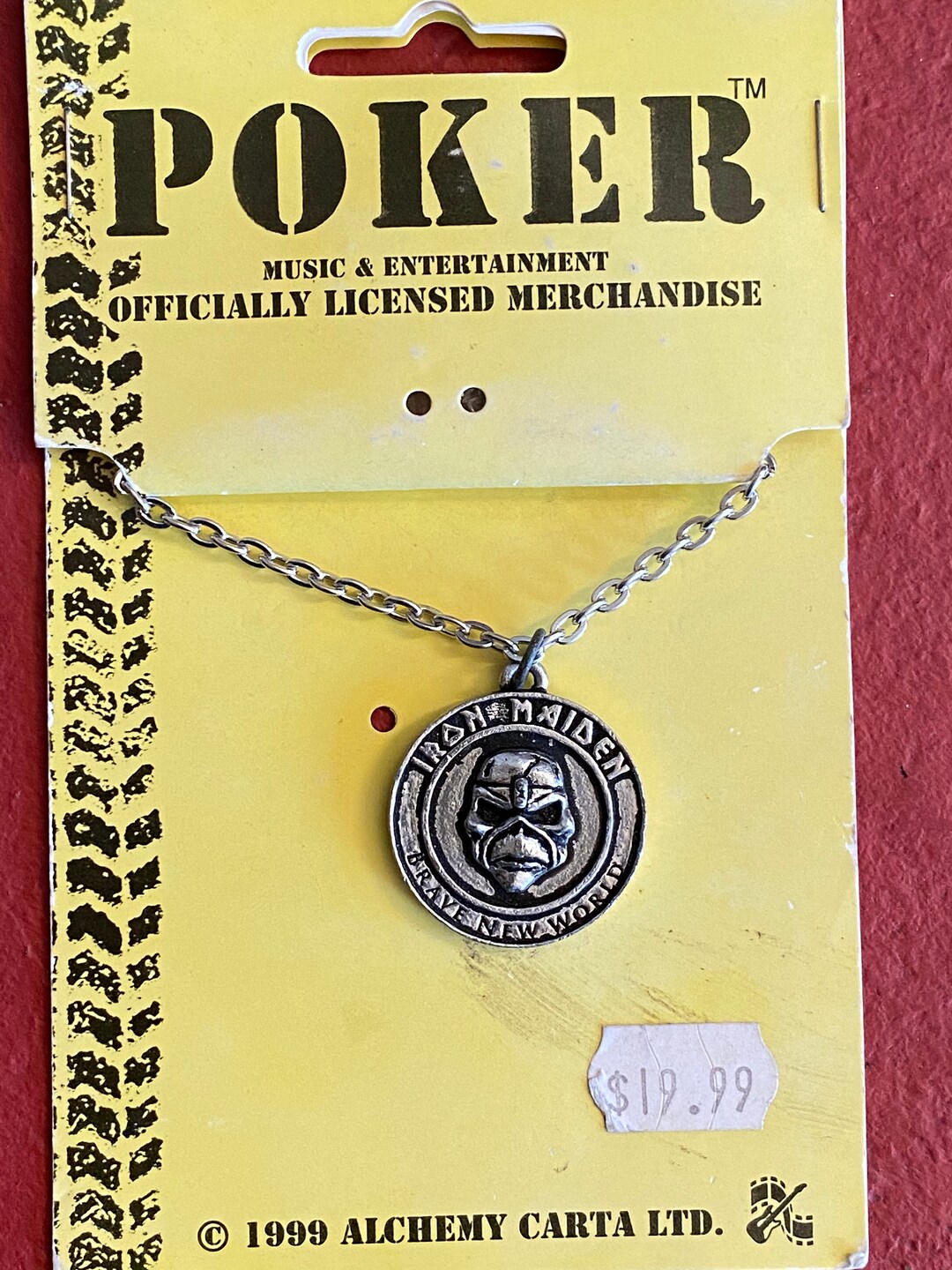 Iron Maiden Alchemy Carta Iron Maiden Necklace Etsy